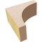 Ekena Millwork 2"W x 4"D x 4"H Classic Huntington Rough Cedar Woodgrain TimberThane Corbel, Primed Tan CORUR02X04X04HUNRCPR - alternate 4